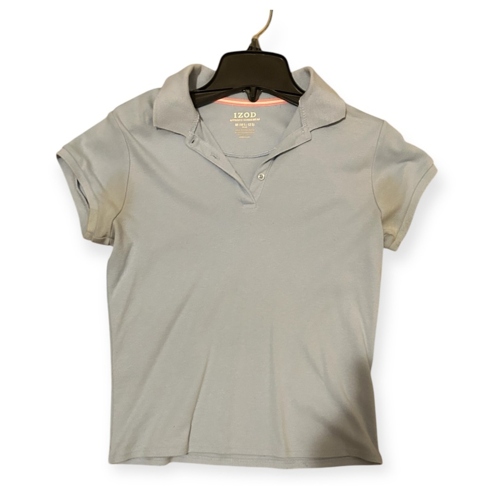 IZOD Light Blue/Gray Polo Shirt